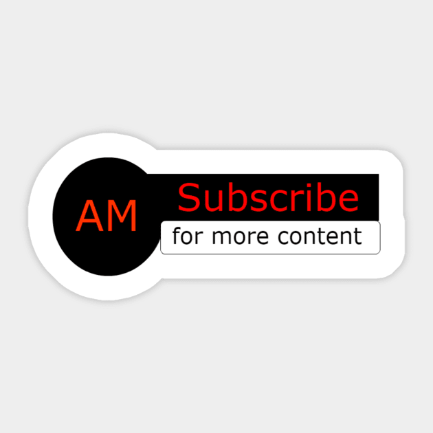 subscribe apparel and merchandise Sticker by Musles Apparel